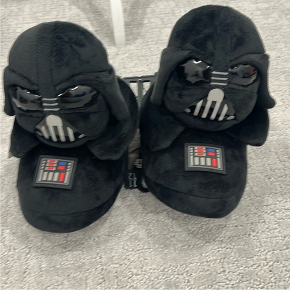 Other - NWT Darth Vader Star Wars fuzzy slip on slippers 
Sizes 7/8, and 11/12 men